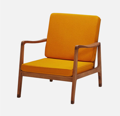 Lænestol - Teaktræ/Uldstof - P005 - By Sol - novamøbler