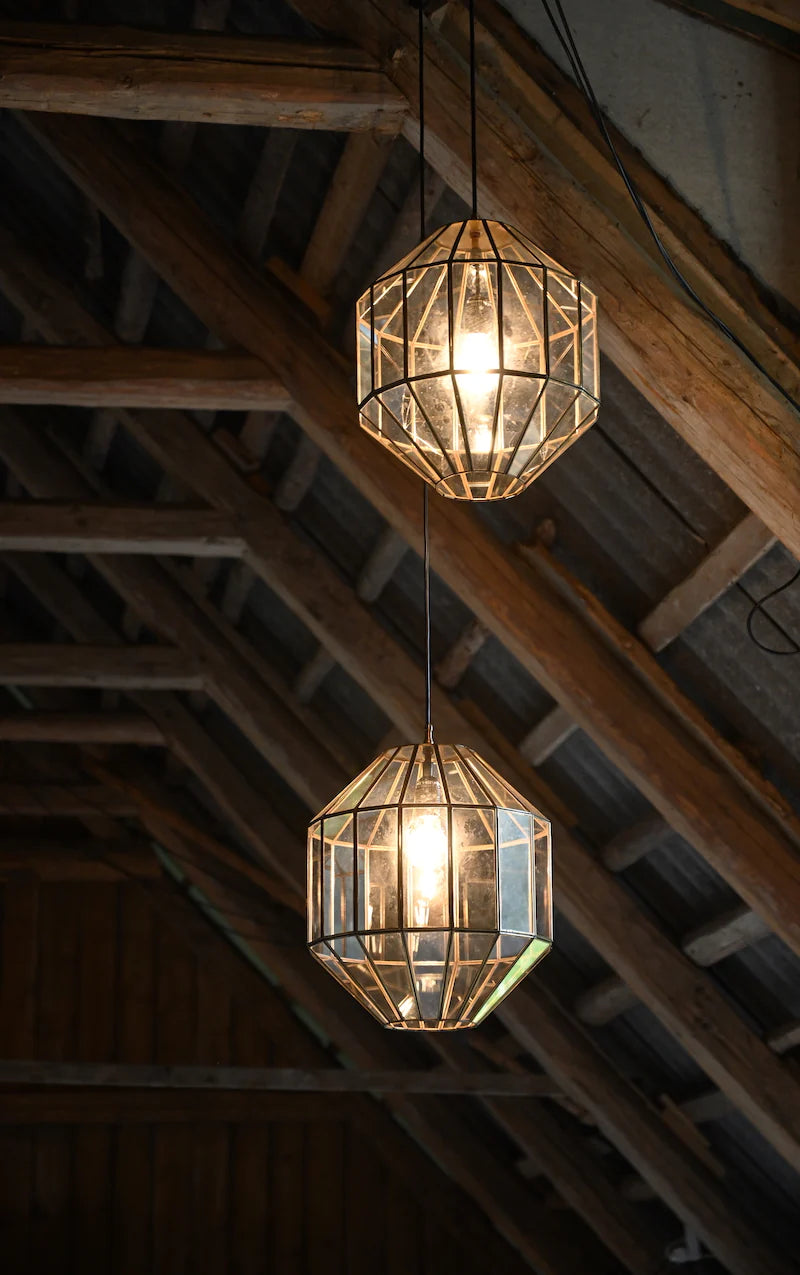 Loftlampe - Marokkansk - Glas/Messing - L006 - novamøbler