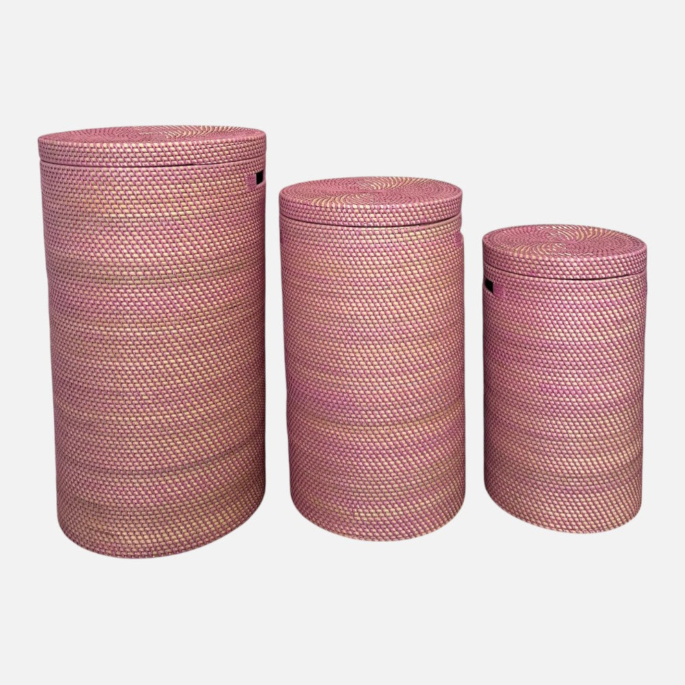 Bambuskurv - B001 - lyserød - novamøbler