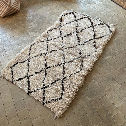 Moroccan rug - Boucheroite - 200 x 90 cm