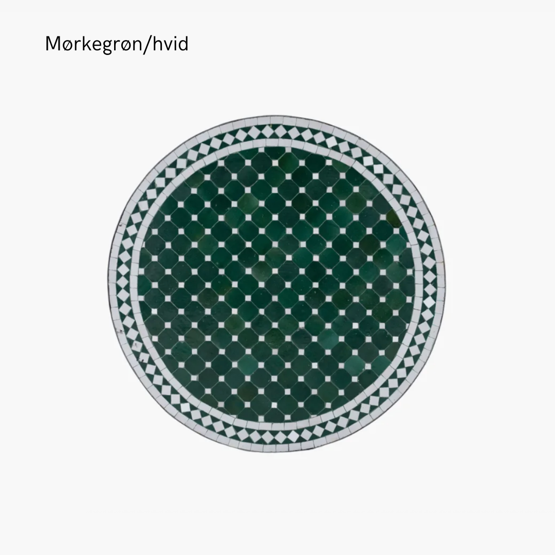 Mosaikbord - Rundt - flere farver - novamøbler