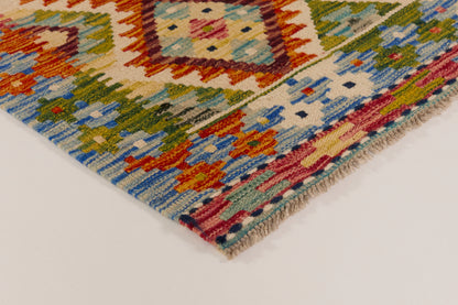 Kelimtæppe - Håndvævet Afghansk gulvtæppe - 126 x 84 cm