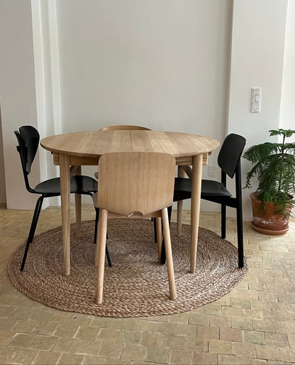 Rundt spisebord med udtræk - Egetræ - P012 - By Sol