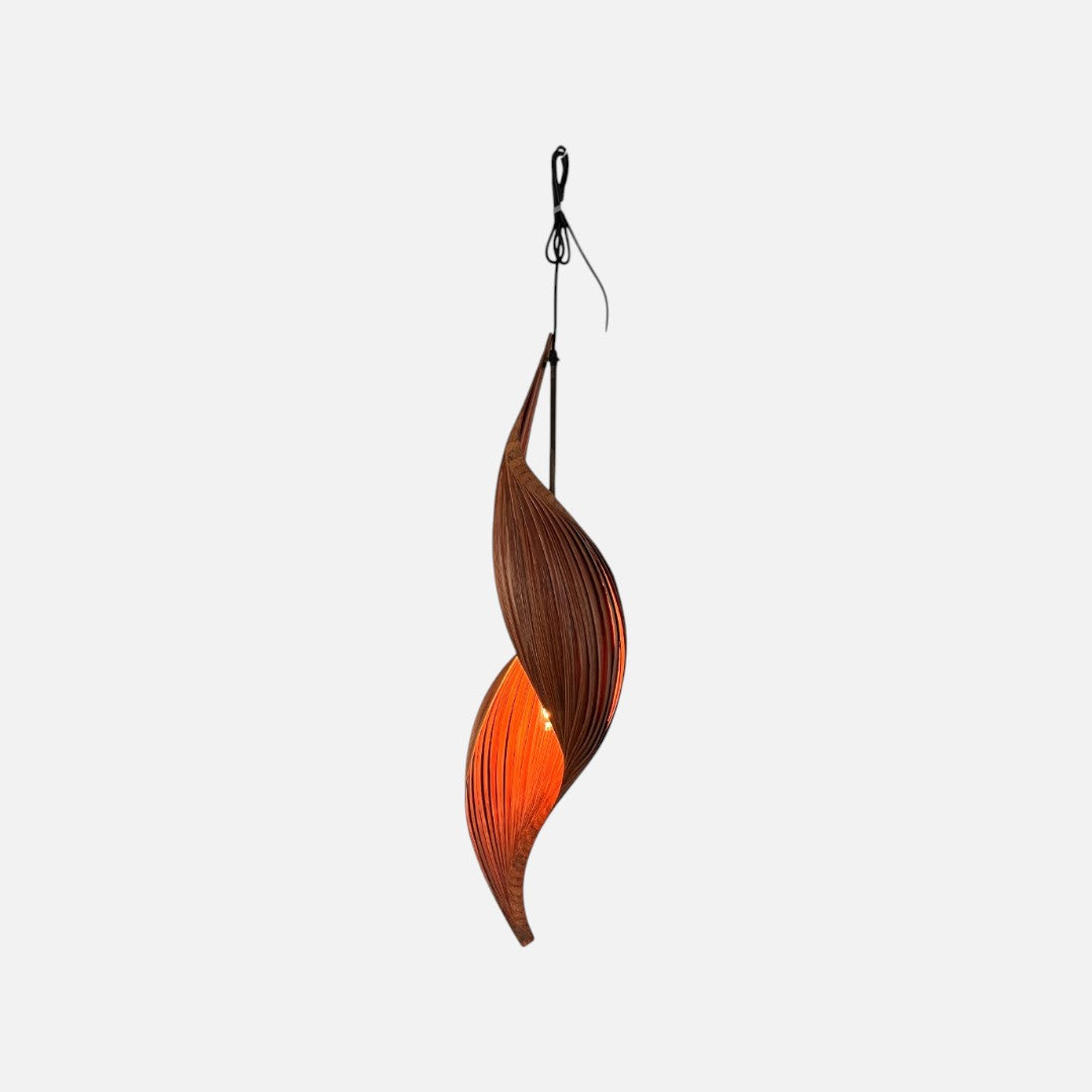 Rød/Orange Spiral Loftlampe - Red peanut - novamøbler