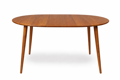 Rundt spisebord - 110/190 cm - Teaktræ - P003 - By Sol - novamøbler