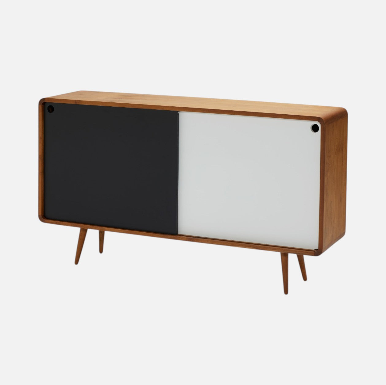 Skænk med skydelåger - Teak - C020 - By Sol - novamøbler