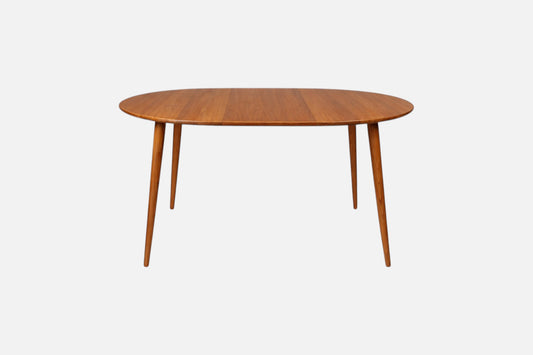 Rundt spisebord - 110/190 cm - Teaktræ - P003 - By Sol - novamøbler