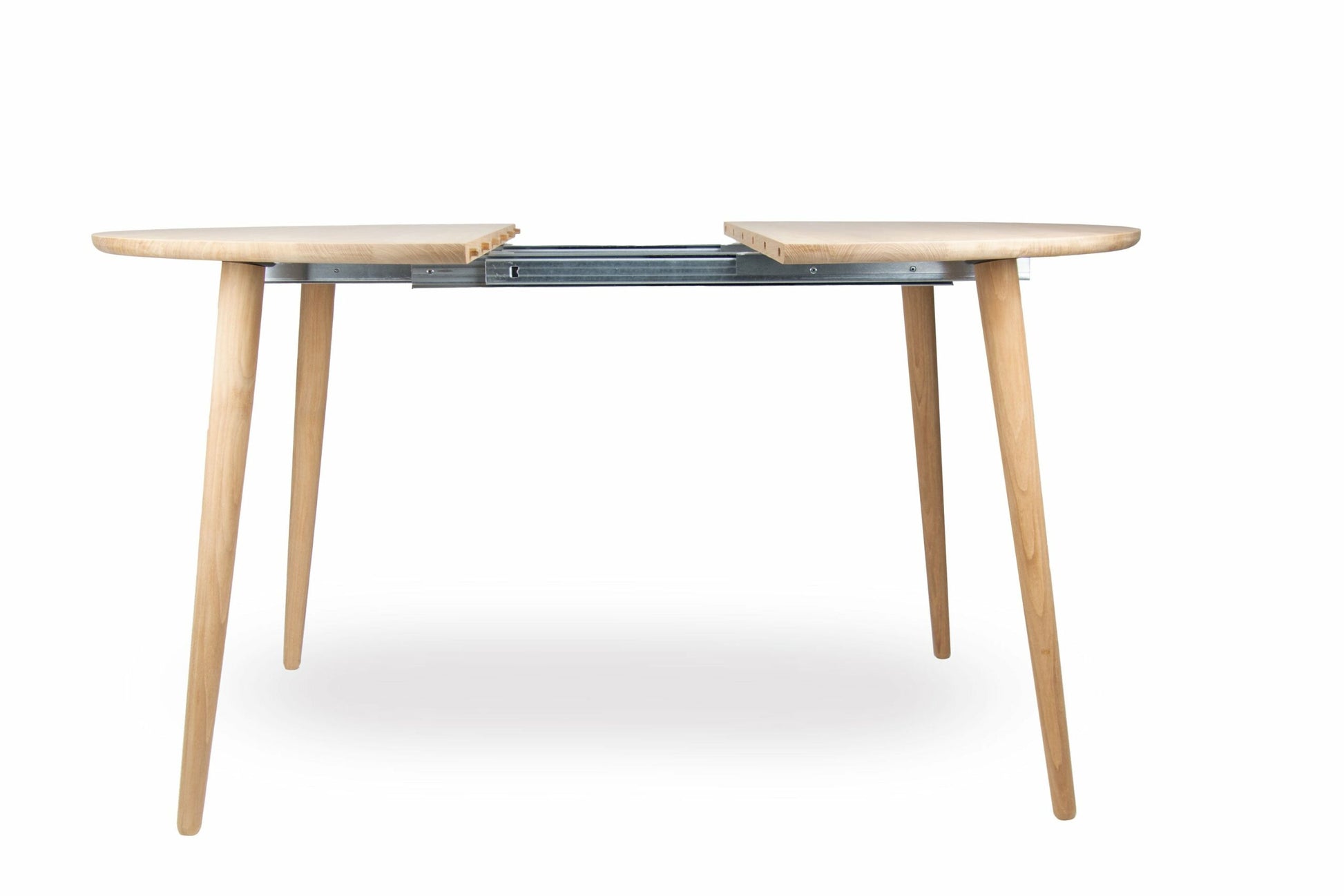 Rundt spisebord - 110/190 cm - Egetræ el. teaktræ - P003 - By Sol - novamøbler