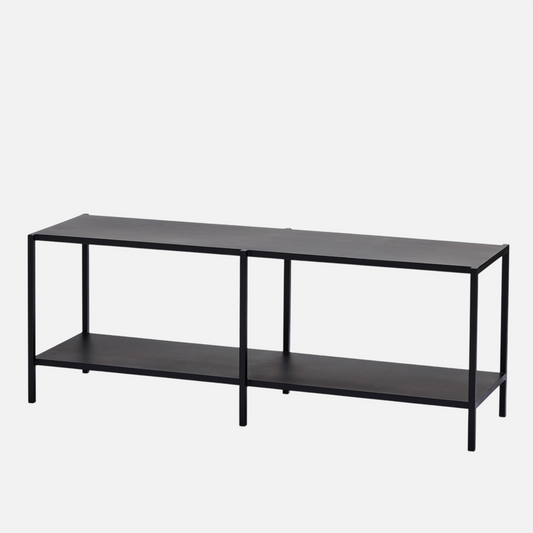 Sort stålreol med mat finish - M020 - By Sol - novamøbler