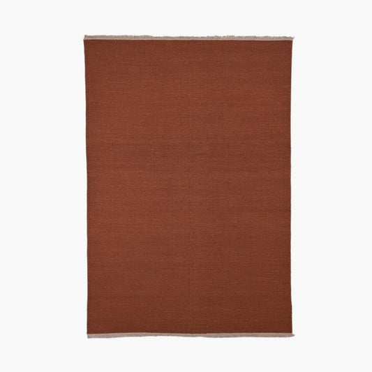 Regnbue - Uldgulvtæppe - 100% Uld - Light Terracotta II (den lyse model) - novamøbler