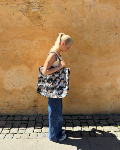 Tote bag - Svampe - Sort