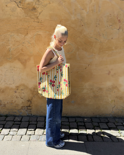 Tote bag - Kirsebær - Gul