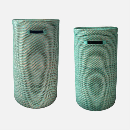 Bambuskurv - B001 - Turkis - novamøbler