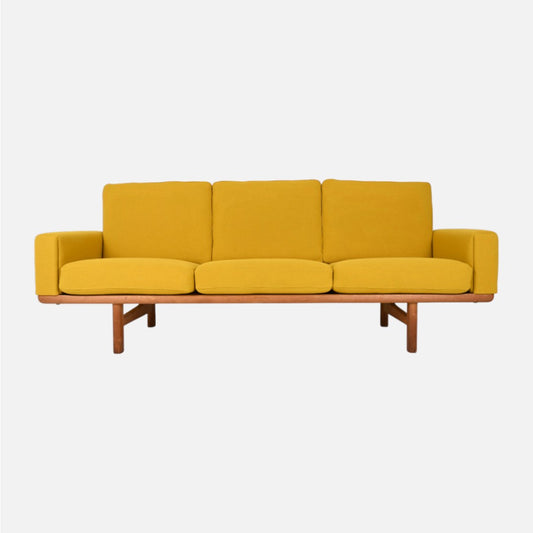 Vintage GE236/3 sofa af Hans J. Wegner - massiv eg - novamøbler