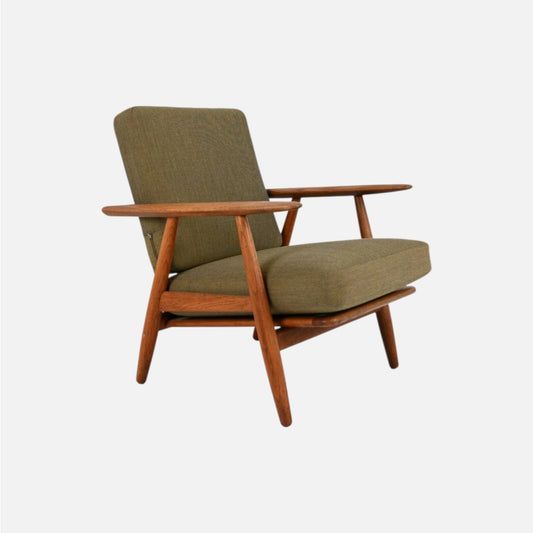 Vintage GE240 lænestol af Hans J. Wegner - massivt teaktræ - novamøbler