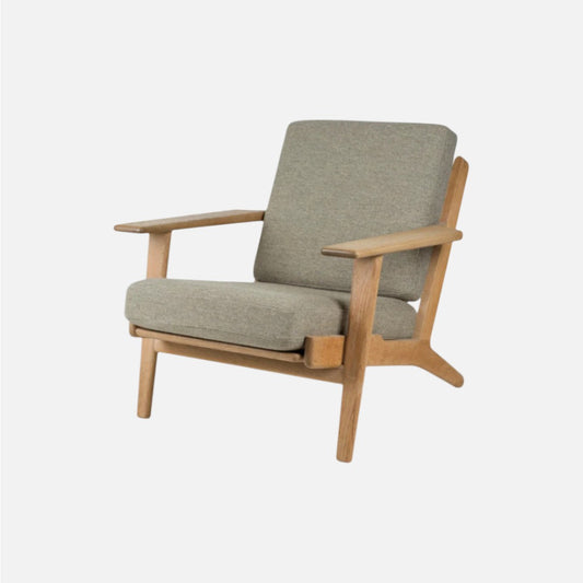 Vintage GE290 lænestol af Hans J. Wegner - egetræ - novamøbler