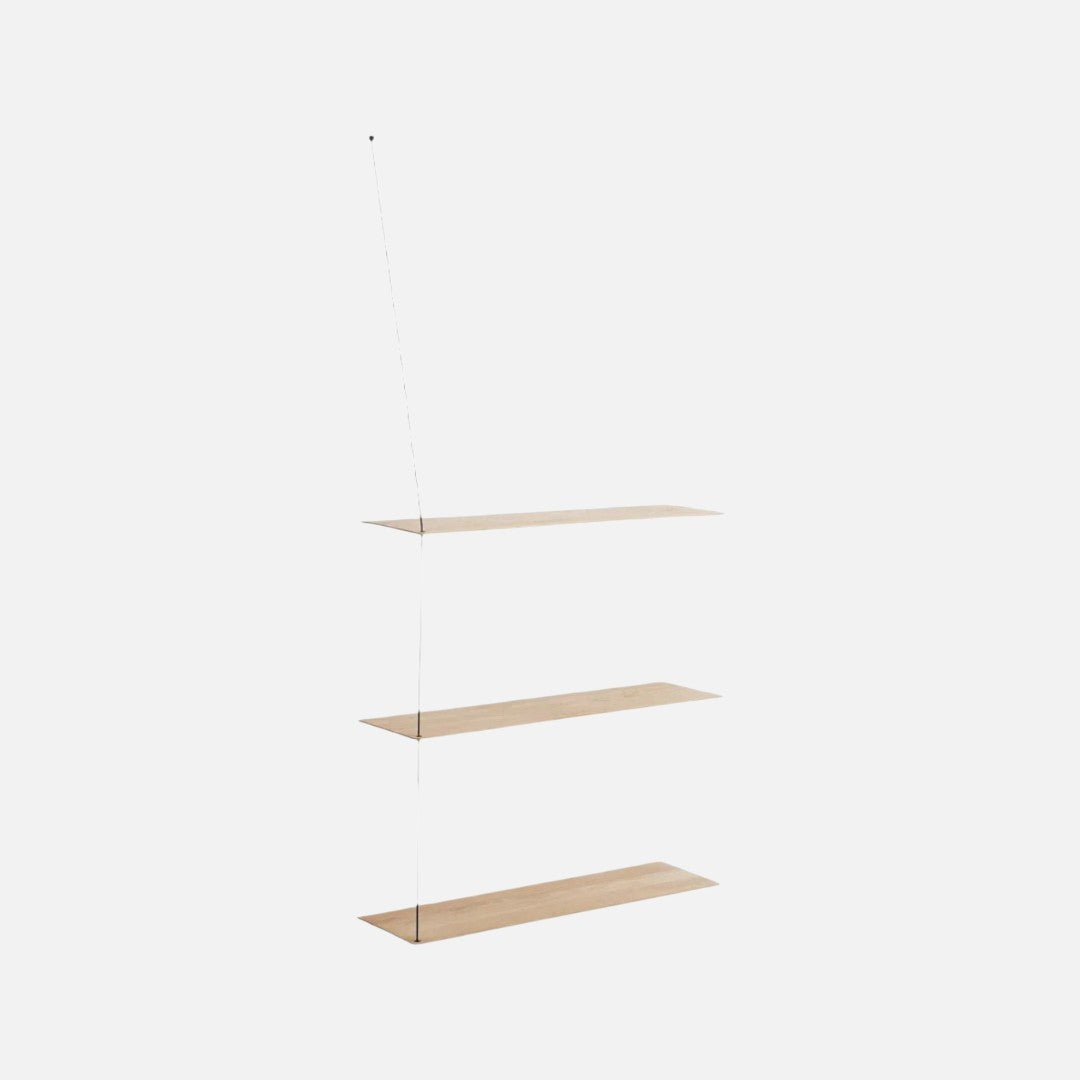 Woud Hyldesystem - Stedge Shelf - Hvidpigmenteret Eg - 2 hylder - novamøbler