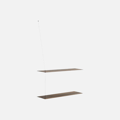 Woud Hyldesystem - Stedge Shelf - Røget eg - 2 hylder - novamøbler