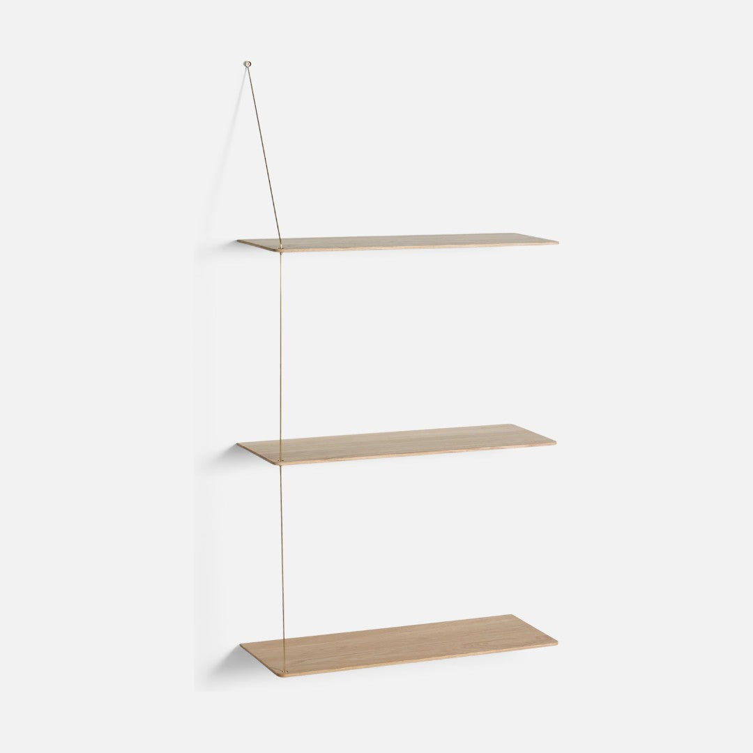 Woud Hyldesystem - Stedge Shelf - Hvidpigmenteret Eg - 3 hylder - novamøbler