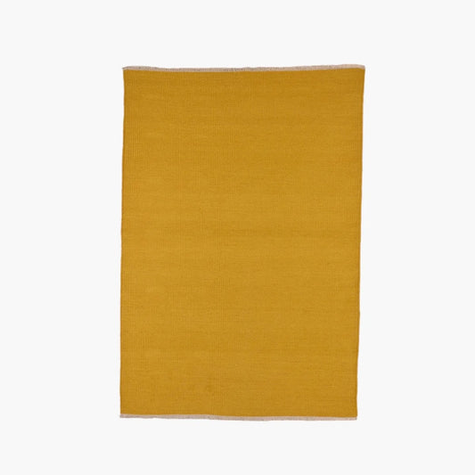 Regnbue - Uldgulvtæppe - 100% Uld - Yellow Mustard - novamøbler