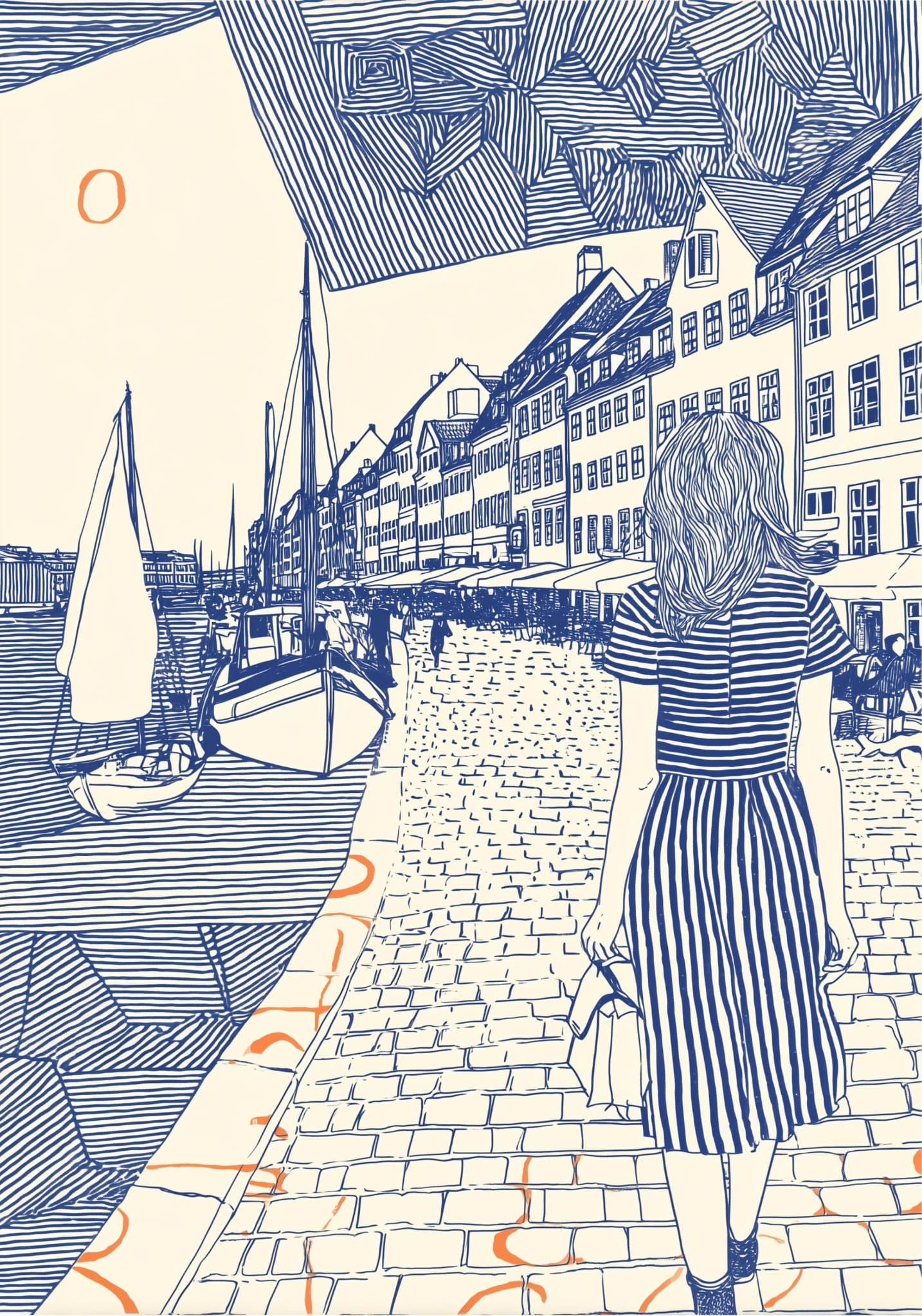 Pige i Nyhavn II - novamøbler