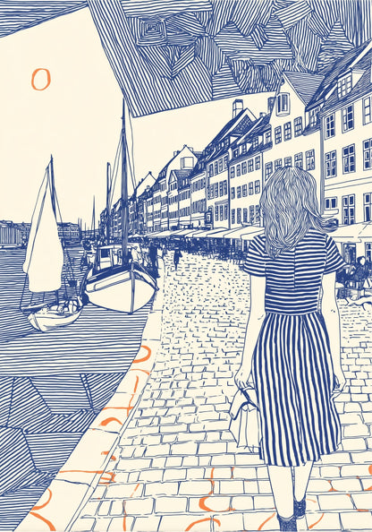 Pige i Nyhavn II - novamøbler