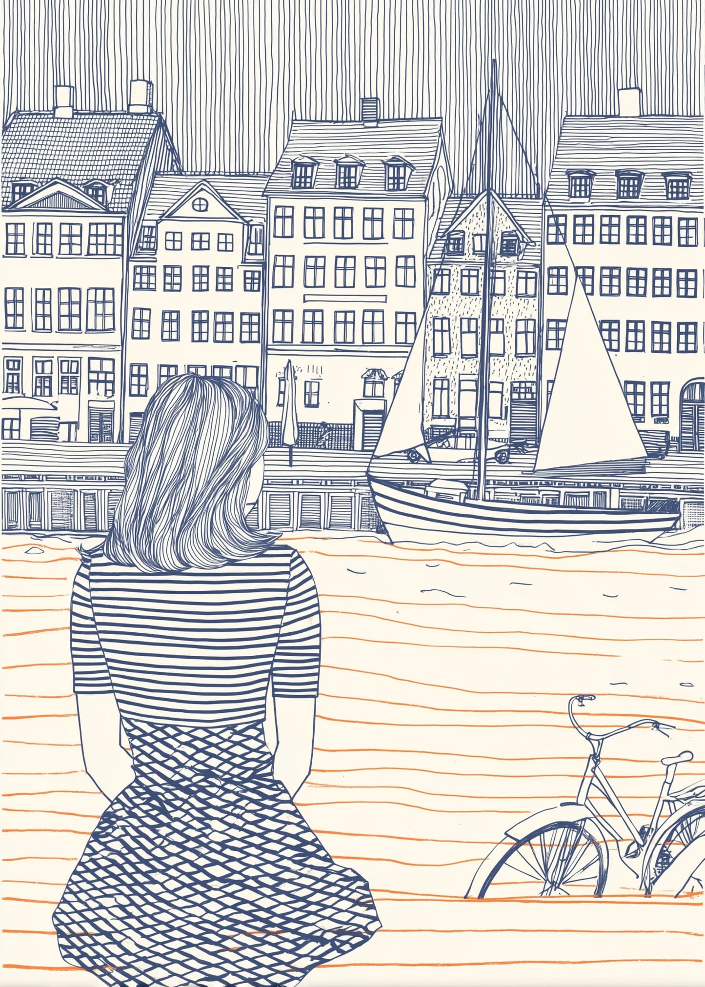 Pige i Nyhavn III - novamøbler