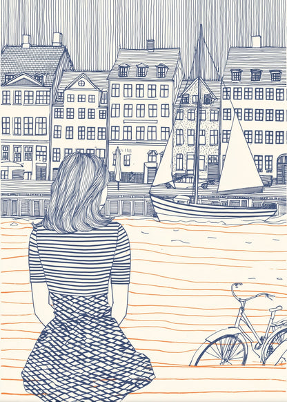 Pige i Nyhavn III - novamøbler