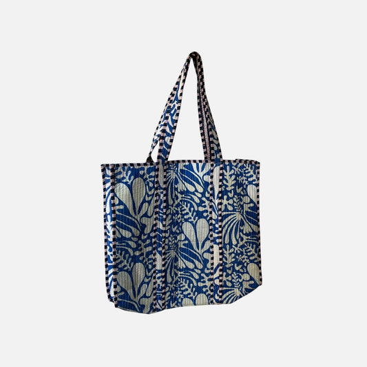 Tote bag - Blåmønstret - novamøbler