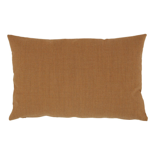 Pude - Okker brunt uldstof - 40x60 cm - novamøbler