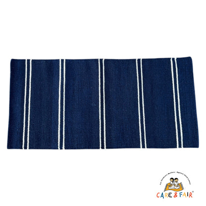 Copenhagen Classic Blue - Gulvløber - 100% Uld - novamøbler