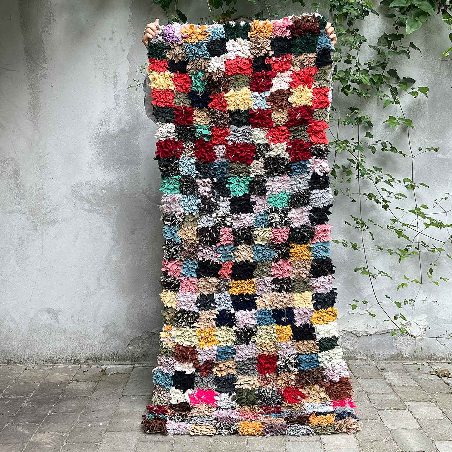 Marokkansk tæppe - Boucheroite - 190x84 cm - novamøbler