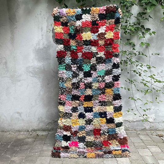 Marokkansk tæppe - Boucheroite - 190x84 cm - novamøbler