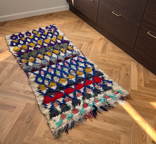 Marokkansk tæppe - Boucheroite - 180x82 cm - novamøbler