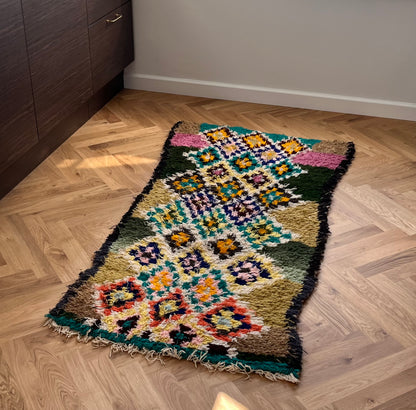 Marokkansk tæppe - Boucheroite - 174x82 cm - novamøbler