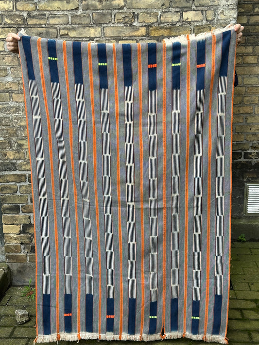Afrikansk tekstil - Blå/orange - novamøbler
