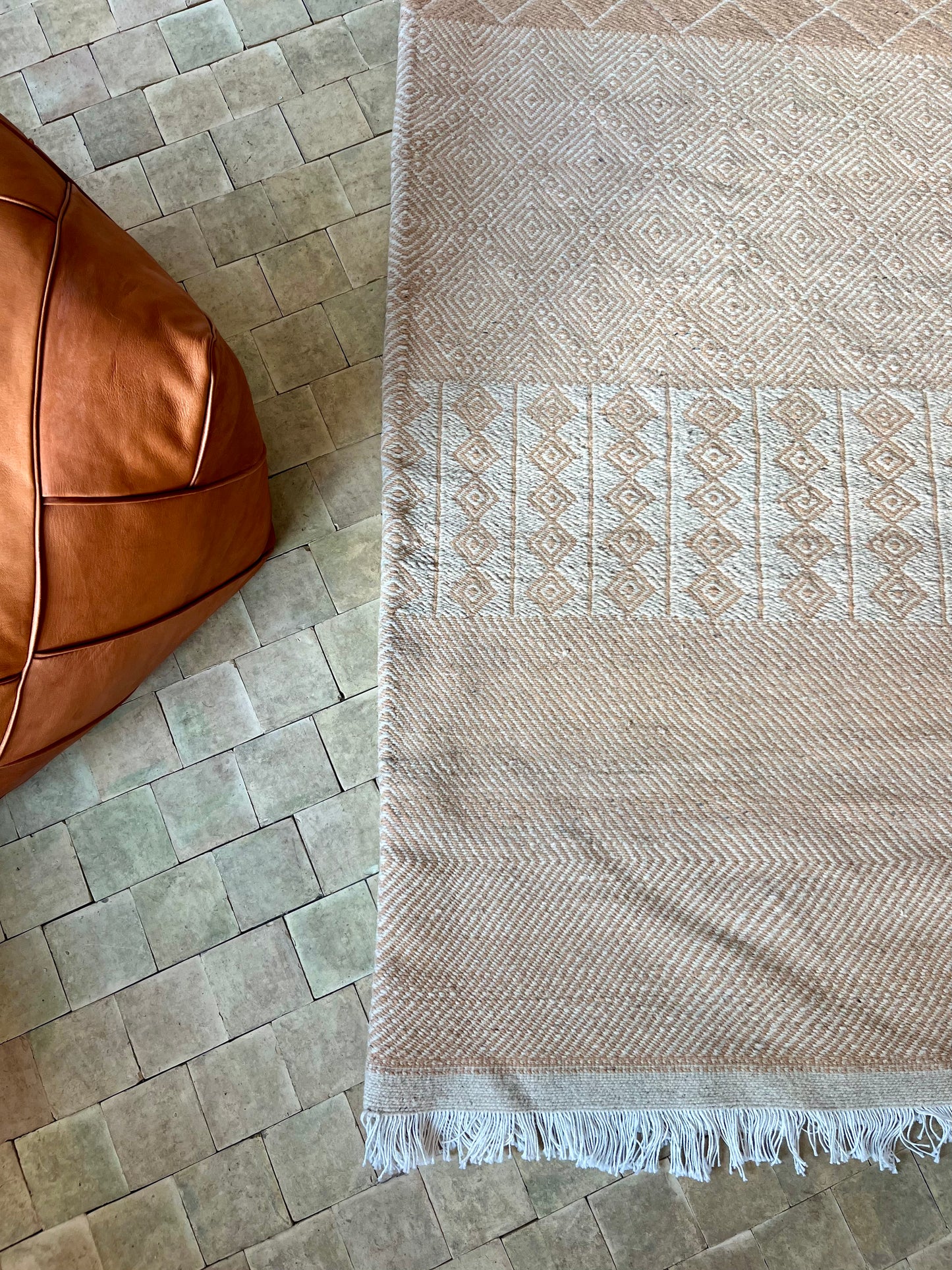 Kelimtæppe - Håndvævet Marokkansk gulvtæppe - 300 x 197 cm - novamøbler