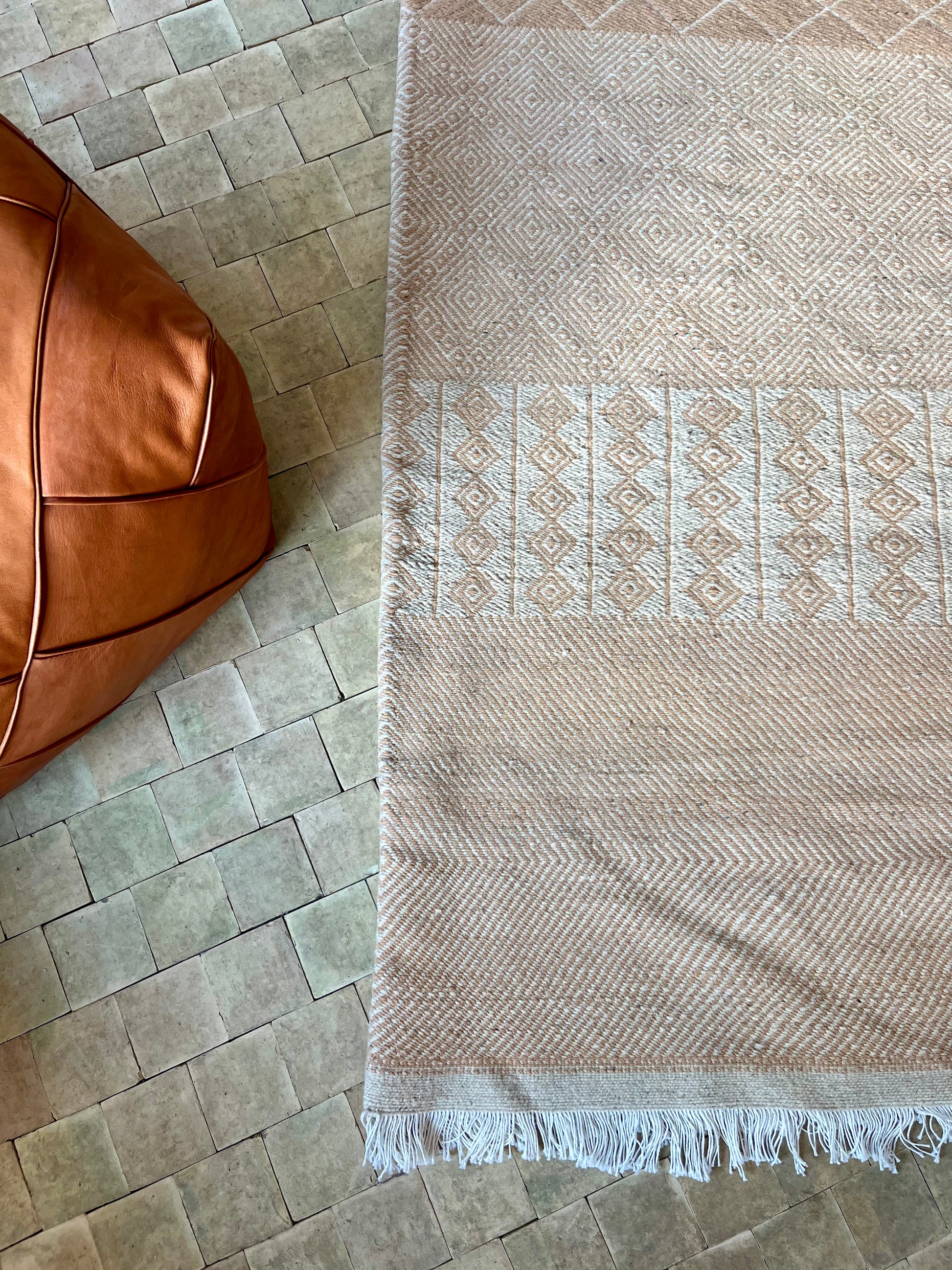 Kelimtæppe - Håndvævet Marokkansk gulvtæppe - 300 x 197 cm - novamøbler