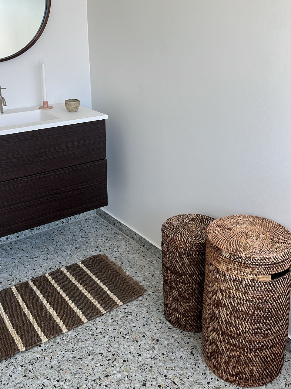 Bambuskurv - B001 - Naturbrun - novamøbler