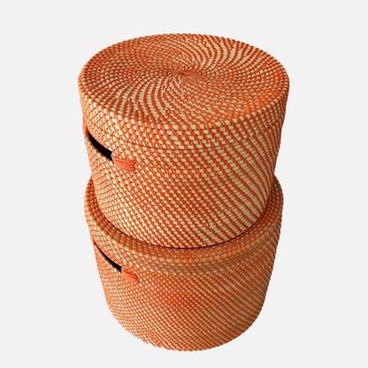 Bambuskurv - B002 - Orange - novamøbler