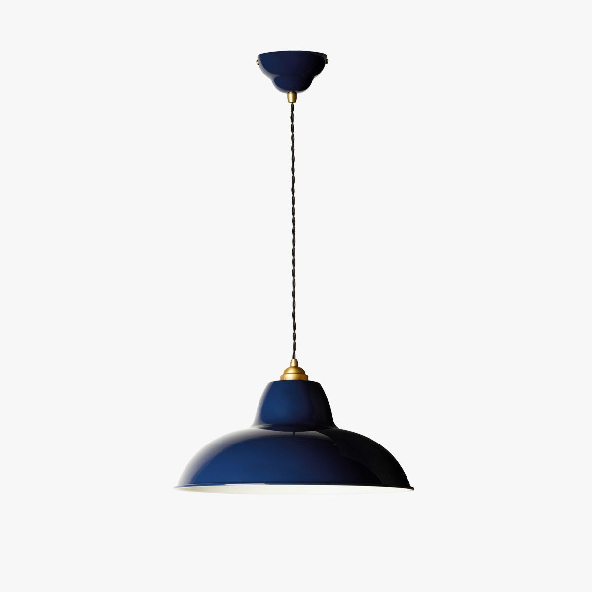 Loftlampe - Anglepoise - Original 1227 Brass Midi Wide - Ink Blue - novamøbler