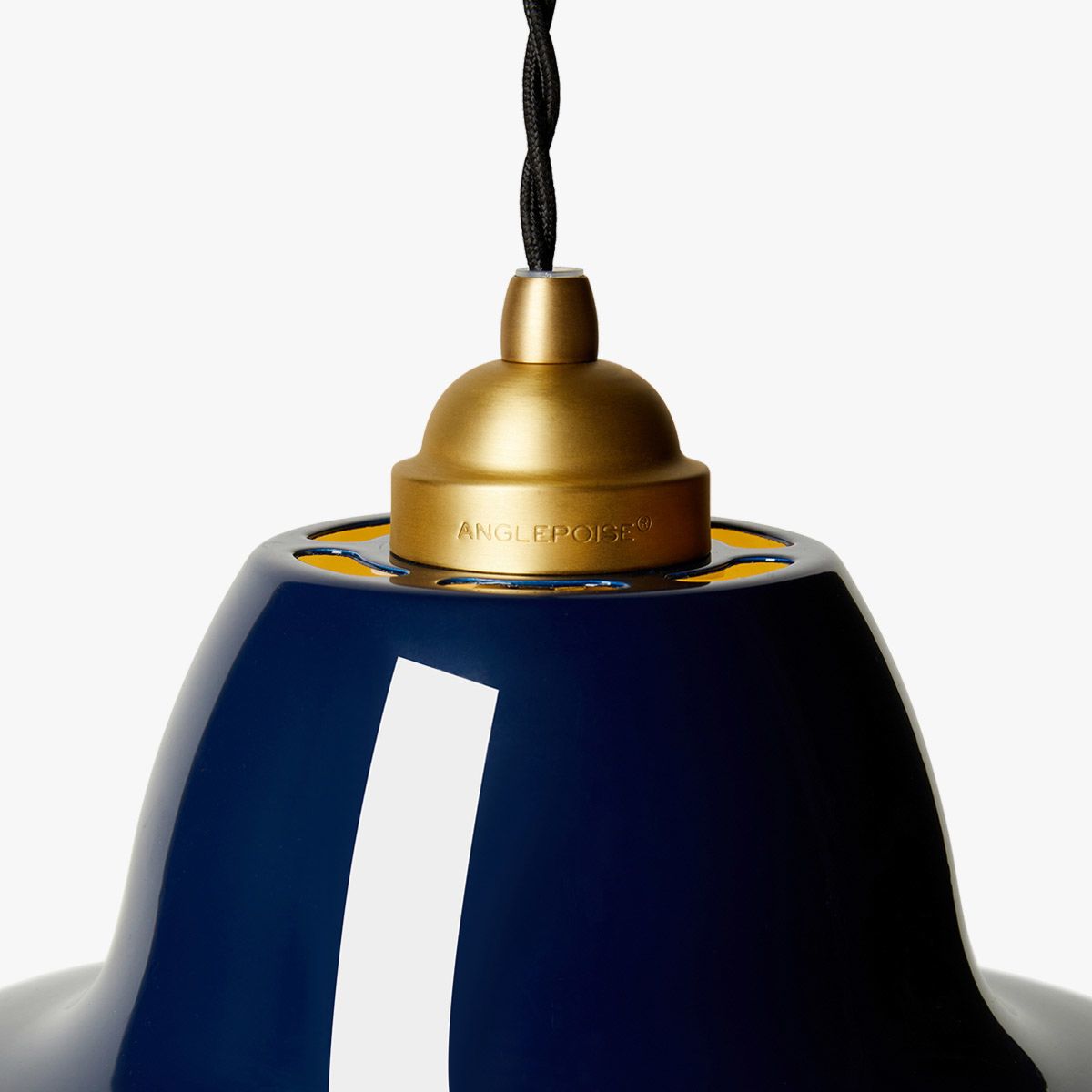 Loftlampe - Anglepoise - Original 1227 Brass Midi Wide - Ink Blue - novamøbler