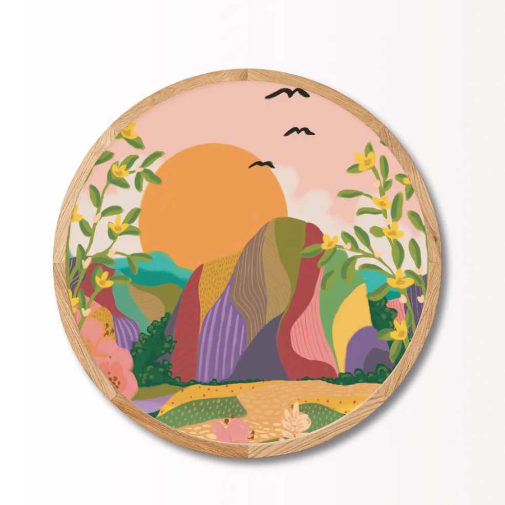 Farvet bjerg (Rund) - novamøbler