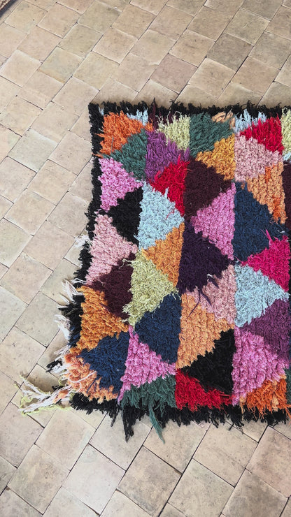 Moroccan rug - Boucheroite - 200 x 90 cm