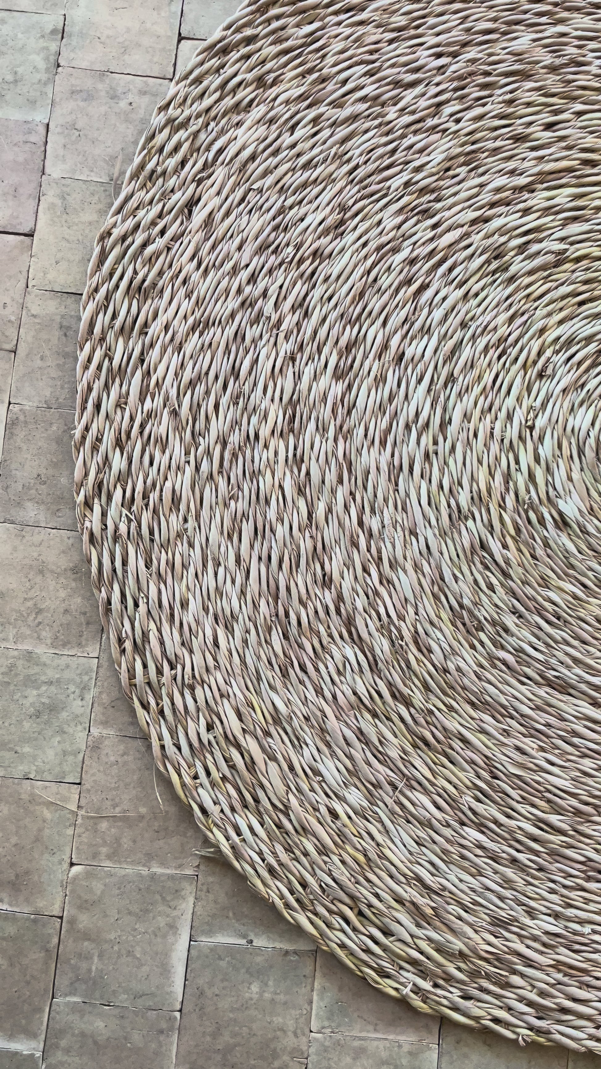 Rundt søgræs tæppe 