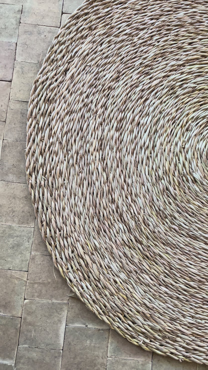 Rundt søgræs tæppe 