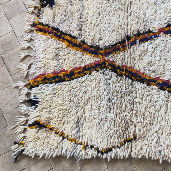 Marokkansk tæppe - Boucheroite - 164x 85 cm - novamøbler