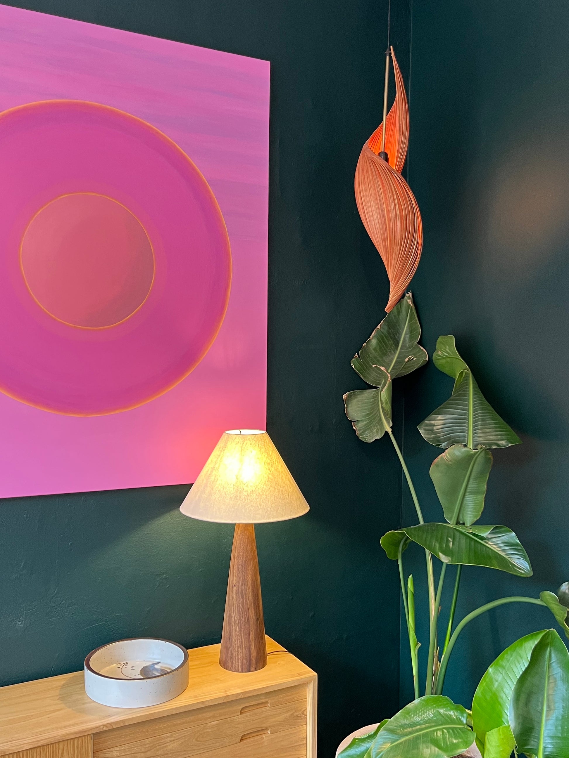 Rød/Orange Spiral Loftlampe - Red peanut - novamøbler