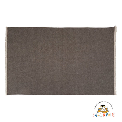 Regnbue - Uldgulvtæppe - 100% Uld - Dark Grey Brown - novamøbler
