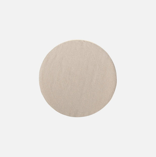 Regnbue - Rundt Uldgulvtæppe - 100% Uld - Medium Grey - novamøbler